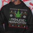 Happy Highnachten Ugly Christmas Hemp Marijuana Kapuzenpullover Lustige Geschenke