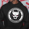 Hardstyle Hardstyle Gabber Satan Dog Demonic Felpa con cappuccio Regalos divertidos