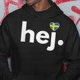 Hej Sweden Fan Travel Hobby Stockholm Kapuzenpullover Lustige Geschenke