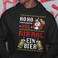 Ho Hol Mir Mal Ein Bier Christmas Santa Claus Kapuzenpullover Lustige Geschenke