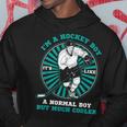 Hockey Sobre Hielo Soy Un Niño De Hockey Como Un Niño Normal Pero Mucho Más Fresco Sudadera Regalos divertidos