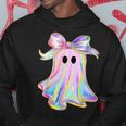 Holo Coquette Bow Cute Ghost Halloween Spooky Season Hoodie Unique Gifts