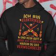 Ich Bin Elektriker Und Kein Gott Bin Elektriker Und Kein Gott Kapuzenpullover Lustige Geschenke