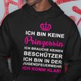 Ich Bin Keine Prinzessin Ich Bin Keine Prinzessin Kapuzenpullover Lustige Geschenke