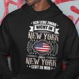 Ich Lebe Nicht In New York Aber New York Lebt In Mir Kapuzenpullover Lustige Geschenke