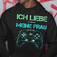 Ich Liebe Es Wenn Mich Meine Frau Zocken Lässt Gamer Kapuzenpullover Lustige Geschenke