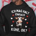 Ich Mag Halt Einfach Kühe Farmer Cow Kapuzenpullover Lustige Geschenke