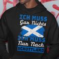 Ich Muss Nur Nach Scotland I Must Not Be In English Kapuzenpullover Lustige Geschenke