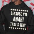 Because I'm Anahi That's Why Cute Name Hoodie Unique Gifts