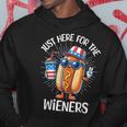 I'm Just Here For The Wieners Fourth Of July Hot Dogs Hoodie Unique Gifts
