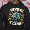 I'm A Knit Wit Knitting Con Grafica Divertente Felpa con cappuccio Regalos divertidos