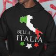 Italia Bella Italia With Italian Map Italy Kapuzenpullover Lustige Geschenke