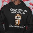 Kann Menschen Nicht Leise Dumm Sein Ich Hasse Menschen Kapuzenpullover Lustige Geschenke