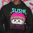 Kawaii Felice Sushi Cibo Giapponese Carino Anime Retrò Estetica Felpa con cappuccio Regalos divertidos