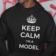 Keep Calm Sono Una Modella Felpa con cappuccio Regalos divertidos