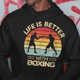 Kickboxing Life Is Better With Boxing Boxer Retro Kapuzenpullover Lustige Geschenke