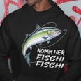 Komm Her Fischi Fischi Slogan Fishing Kapuzenpullover Lustige Geschenke