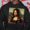 La Gioconda Monna Lisa Divertente Lunedi Lisa Felpa con cappuccio Regalos divertidos