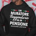 La Leggendaa In Pensione Uomo Muratore Pensionato Felpa con cappuccio Regalos divertidos