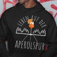 Leben Auf Der Aperolspur Aperolspur Aperitif Spritz Kapuzenpullover Lustige Geschenke