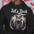 Let's Rock Heavy Metal Gatto Felpa con cappuccio Regalos divertidos