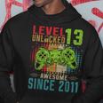 Level 13 Unlocked Compleanno 13 Anni Regalo 13 Anni Maschio Felpa con cappuccio Regalos divertidos