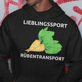 Lieblingssport Rübransport Kapuzenpullover Lustige Geschenke