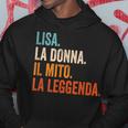 Lisa La Donna Il Mito La Leggenda Nome Lisa Felpa con cappuccio Regalos divertidos