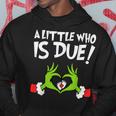 A Little Who Is Baby Due Announcement Christmas Pregnancy Hoodie Unique Gifts