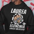 Livello Sbloccato Laurea Economia Studente Laureato Gamer Felpa con cappuccio Regalos divertidos