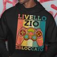 Livello Zio Sbloccato Giocatori Gamer Gaming Neo Futuro Zii Felpa con cappuccio Regalos divertidos