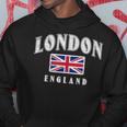Londra Inghilterra Inglese Bandiera Britannica Unione Jack Felpa con cappuccio Regalos divertidos