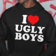 I Love Heart Ugly Boys Felpa con cappuccio Regalos divertidos