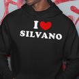 I Love Silvano Io Amo Silvano Felpa con cappuccio Regalos divertidos