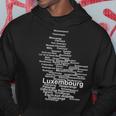 Luxembourg Outline Letzebuergesch Luxembourg Luxembourg Kapuzenpullover Lustige Geschenke