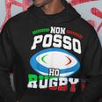 Maglia Da Rugby Divertente Non Posso Ho Rugby Felpa con cappuccio Regalos divertidos