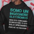 Maglia Ingegnere Elettronico Uomo Regalo Laurea Ingegneria Felpa con cappuccio Regalos divertidos