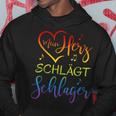 Mein Herz Schlägt Schlager Kapuzenpullover Lustige Geschenke