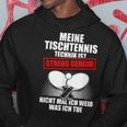 Meine Tischtennis Technik Kapuzenpullover Lustige Geschenke