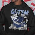 Midnight Navy Graphic Match Got'em Dollar Match Hoodie Unique Gifts