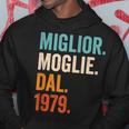 Miglior Moglie Dal 1979 Anni 45 Anniversario Matrimonio Felpa con cappuccio Regalos divertidos