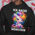 Misantroph Ich Hasse Menschen Kapuzenpullover Lustige Geschenke