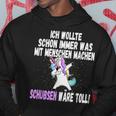 Was Mit Menschen Machen Unicorn Saying Kapuzenpullover Lustige Geschenke