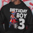 Motocross 3° Compleanno Bambini Mx 3 Anni Dirt Bike Complean Felpa con cappuccio Regalos divertidos