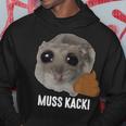 Muss Kacki Sad Hamster Meme Aus Dem Weg Muss Kacken Kaka Kapuzenpullover Lustige Geschenke