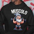 Nano Muscolo Amanti Palestra E Fitness Divertente Nano Felpa con cappuccio Regalos divertidos