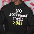 No Boyfriend Until 2041 Camicia Per Bambini Divertente Gril Felpa con cappuccio Regalos divertidos