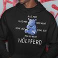 Nölpfer Nörgelndes Nö Saying Hippo Fun Word Game Kapuzenpullover Lustige Geschenke