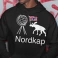 Nord Capo Norvegia Bandiera Alce Felpa con cappuccio Regalos divertidos