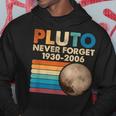 Nunca Olvides A Plutón Estilo Retro Espacio Divertido Sudadera Regalos divertidos